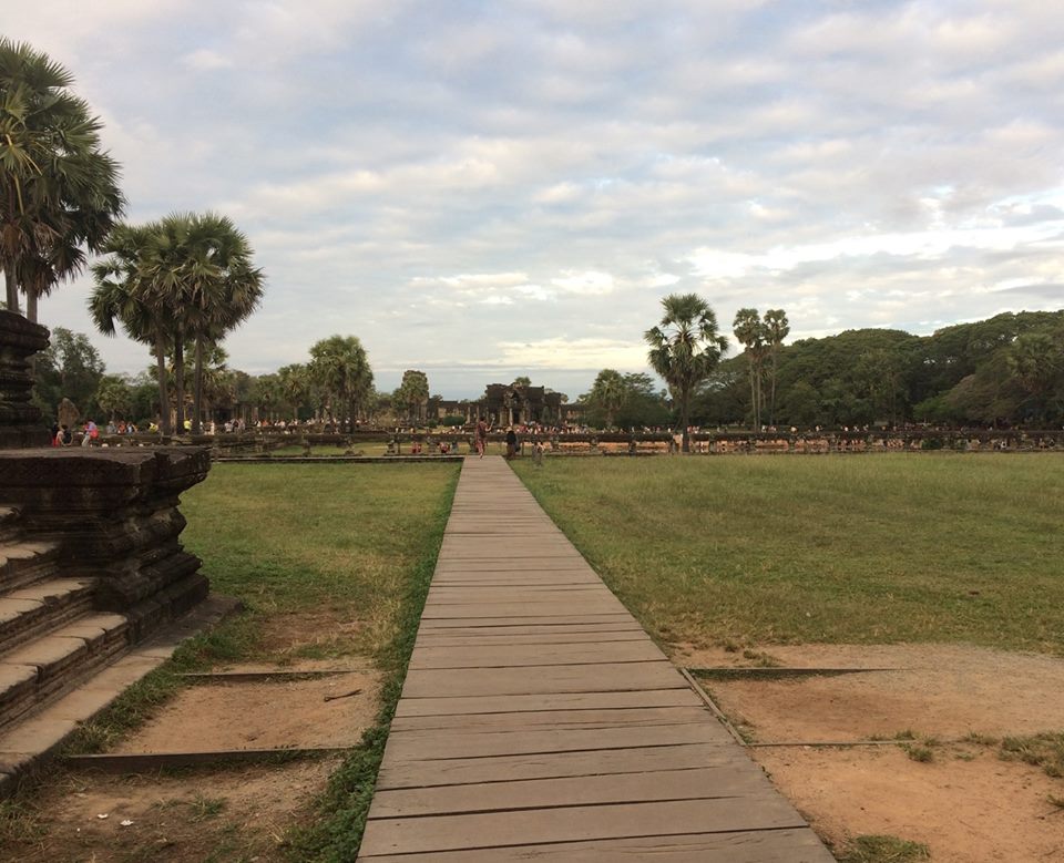 Angkor Wat causeway Cambodia